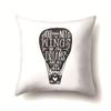 Nordic Style Ins Illustration Graffiti Polyester Pillowcase Car Decoration Home Printed Waist Rest Pillowcase