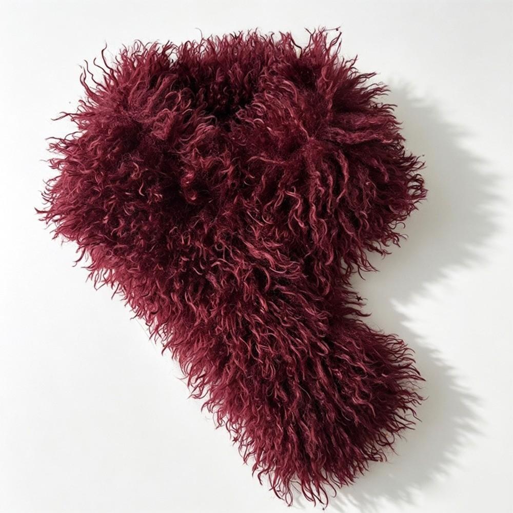 Neck Protection Imitation Wool Scarf Solid Color Neck Warmer Scarf Soft Women's Scarf Winter