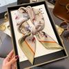 High-end large square scarf silk scarf women's new versatile neck summer thin bag head mother scarf with shawl