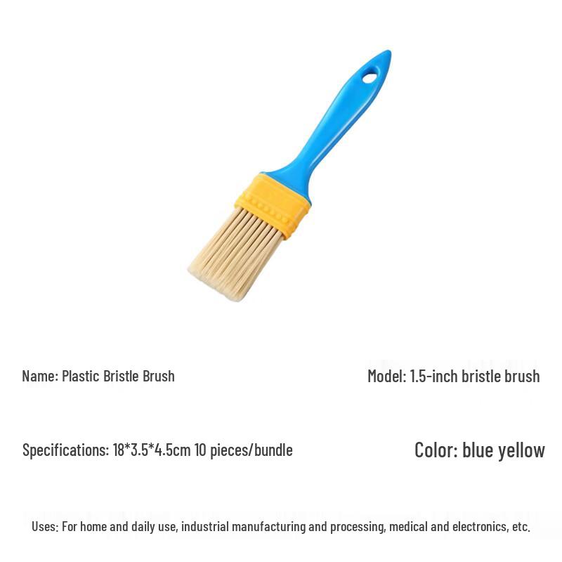Ruiyouli 1.5-inch Plastic Handle Bristle Brush
