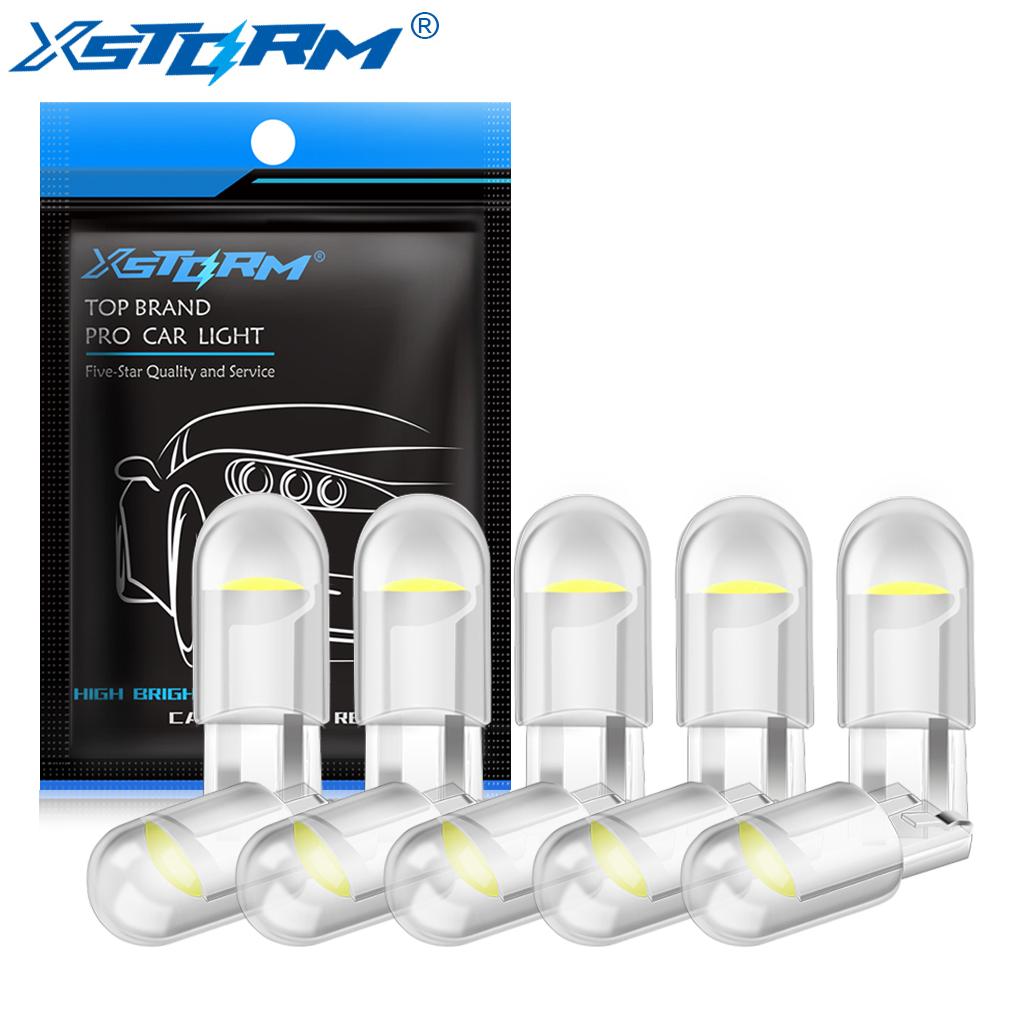 10Pcs T10 W5W LED Bulb WY5W 168 194 LED Car Interior Dome Lights Wedge Parking License Plate Lamp Auto 12V White Red Yellow Blue Dome Lights 6
