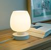 Cross-border Dedicated Touch Three-speed Dimming Milky White Glass Table Lamp Study Living Room
