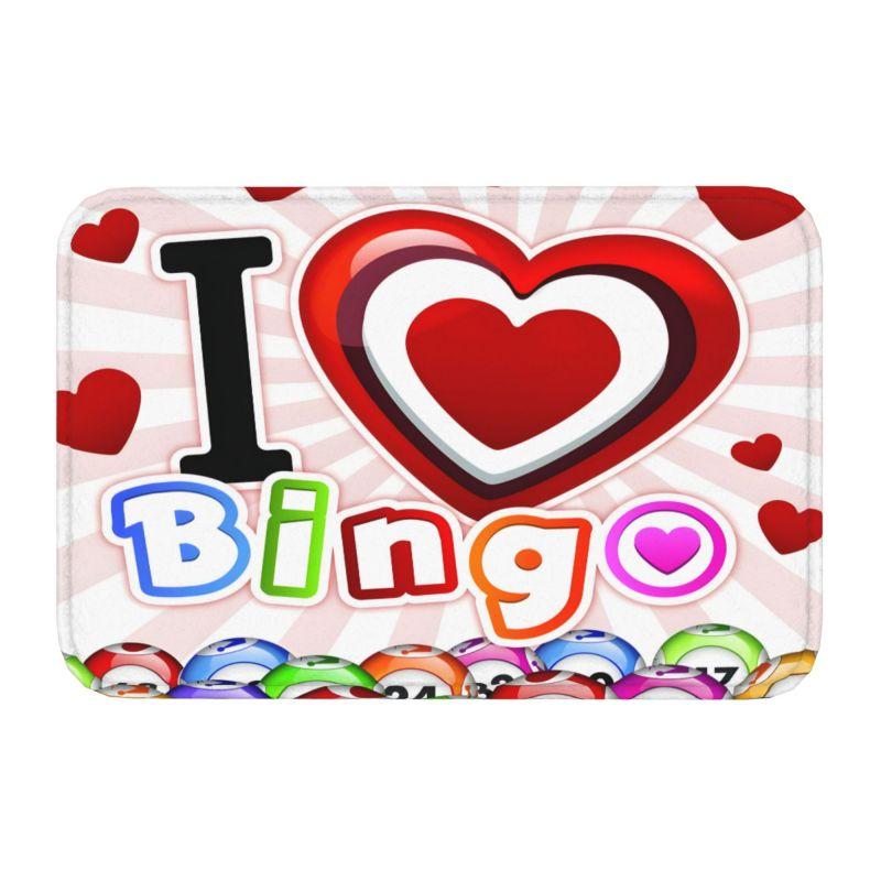 Game Bingo Doormat Mat Anti-Slip Kitchen Bathroom Toilet Rug Carpet 40*60cm