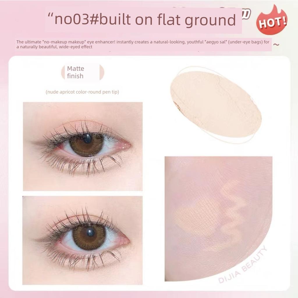 Dijia Silkworm Pen Pearlescent Highlighter Long-Lasting Waterproof Non-Smudge Eyeliner Gel for Eye Makeup