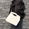 Genuine Leather Woven Crossbody Bag Soft Shoulder Women Daily Use Street Style
