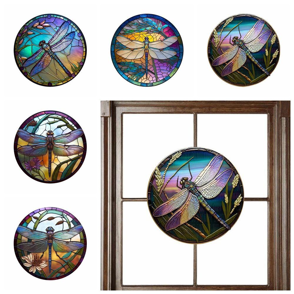 

Стрекоза Акриловые украшения стрекозы Имитация стекла Знак венка стрекозы 15 см Сад