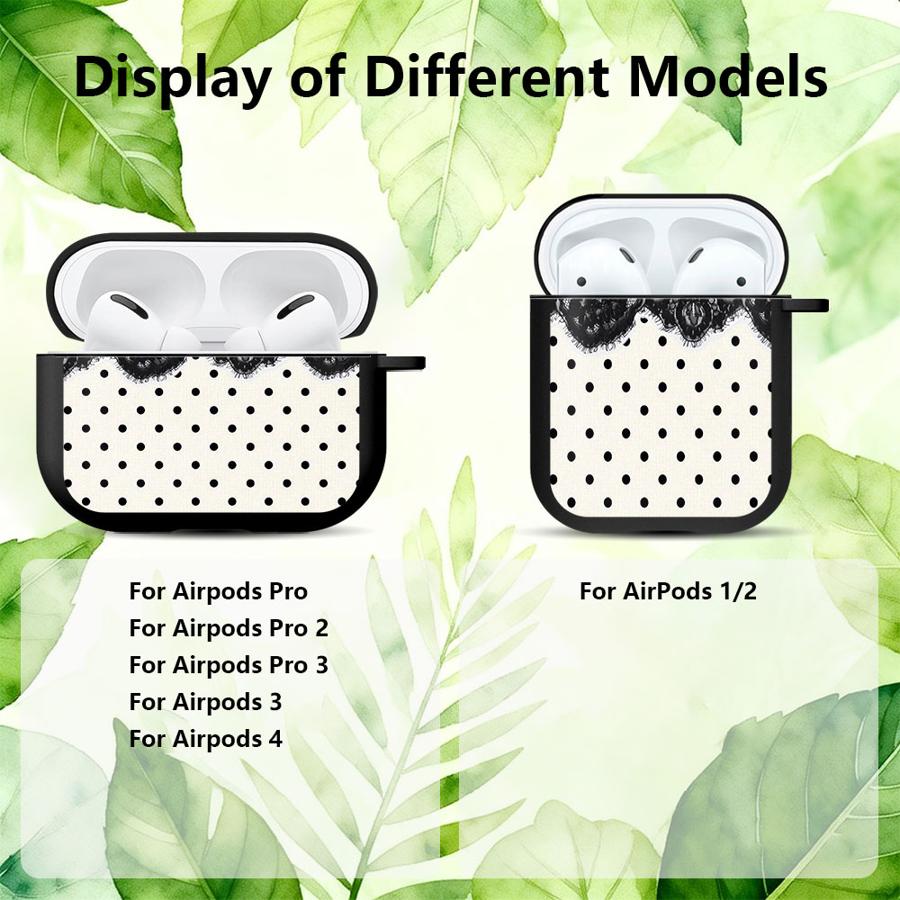 Lace Flowers Earphone Cases Cover Case For Airpods 3 4 2 Pro3 Pro2 Pro 1