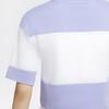 Nike Color Block Crop Top Round Neck Short Sleeve T-shirt Women Tops Light-Thistle-Purple CK1302-100