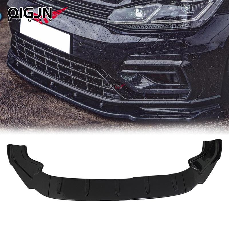 Suitable for MK7/7.5 GTI GTD R RL retrofit Front Spoiler Front Diffuser Front jaw Spoiler Front Lip Spoiler Bumper Glossy black