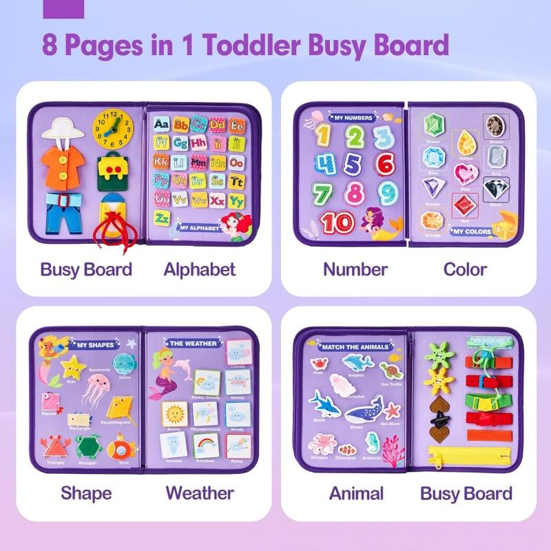 Children's Busy Board Montessori Toys Busy Books And Sensory Toys For Young Children Boys Girls Creative Tourism Gifts