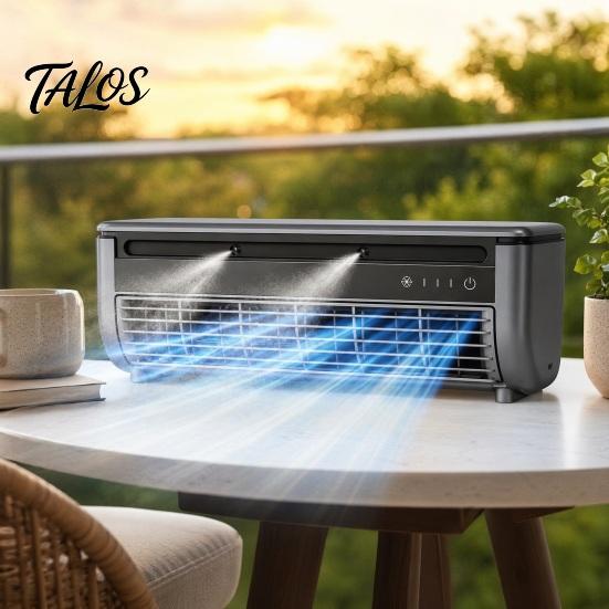 Přenosný Mini Split Klimatizační Ventilátor, Nastavitelné Rychlosti Energeticky Úsporný Chladicí Ventilátor s Rozprašováním, Tichý Nástěnný Stolní Ventilátor pro Domácí Kancelář
