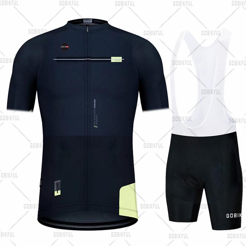 2024 Gobikful Summer Cycling Jersey Set Man Short Sleeve Mountain Bike Cycling Wear Triathlon Bicycle Clothing MTB Bike Shirts
