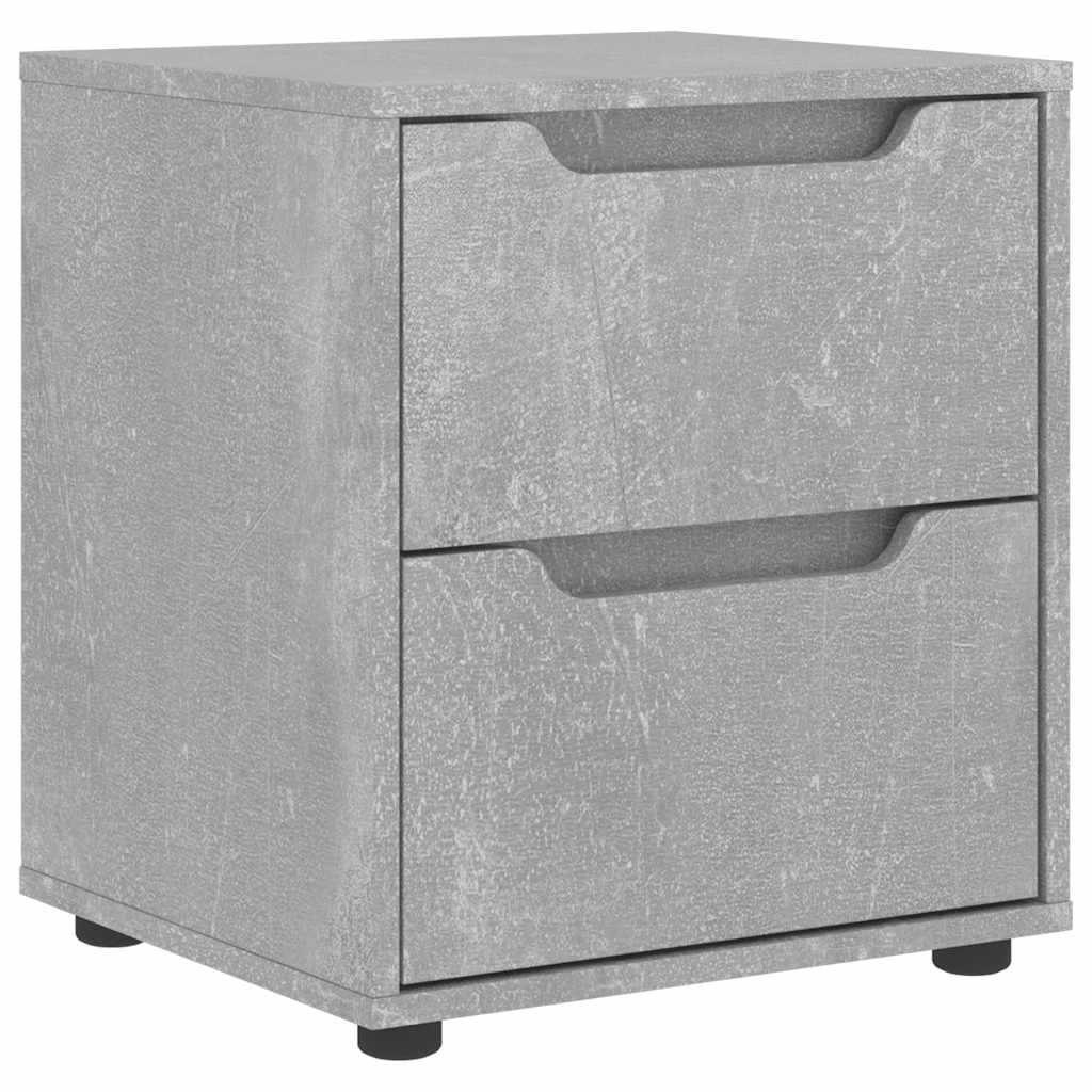 Vidaxl Szafka Nocna "Visnes" Beton Szary 45X40X50 Cm Drewno Klejone