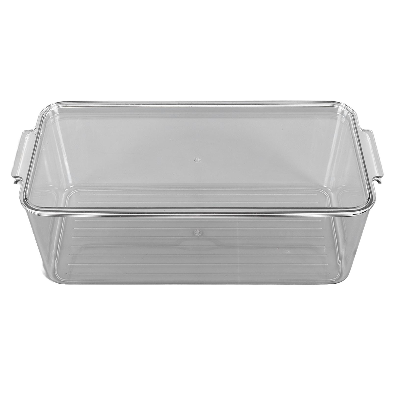 Plastic Storage Box Stackable Refrigerator Kitchen Clear Plastic Fruit Vegetable Preservation Storage Box