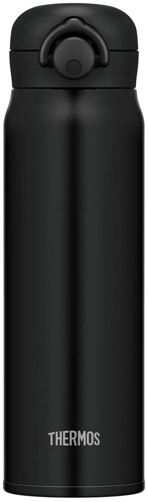 Thermos Vacuum Insulated Portable Matte MTBK Mug, 600ml, Black, JNR-601