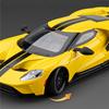 1:24 Ford GT Alloy Super Sports Car Model Diecasts Metal Racing Vehicles Car Model High Simulation Sound and Light Kids Toy Gift