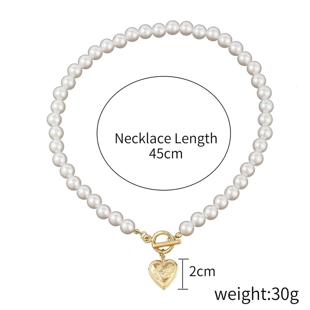 Pearl Necklace Crystal Heart Necklace Fashion Korean Wave Shiny Clavicle Chain Necklace Women Trending Party Gifts 25