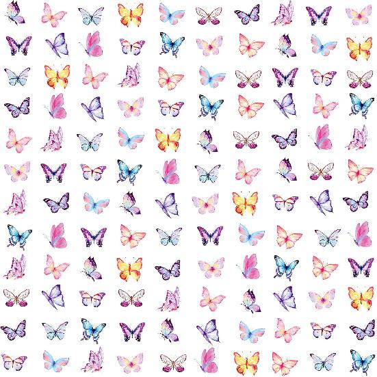 Geyee 3000 Pcs Small Butterfly Stickers for Kids Pink and Purple Mini Tiny Watercolor Incentive Chart Butterflies Stickers for Classroom Teacher