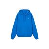 adidas ორიჯინალს კლოუვერ FW22 ერთფეროვანი ლოგოს პრინტით კაბელიანი გრძელსახელოებიანი სვიტერი მამაკაცის ზედა ნაწილი ლურჯი HK9866