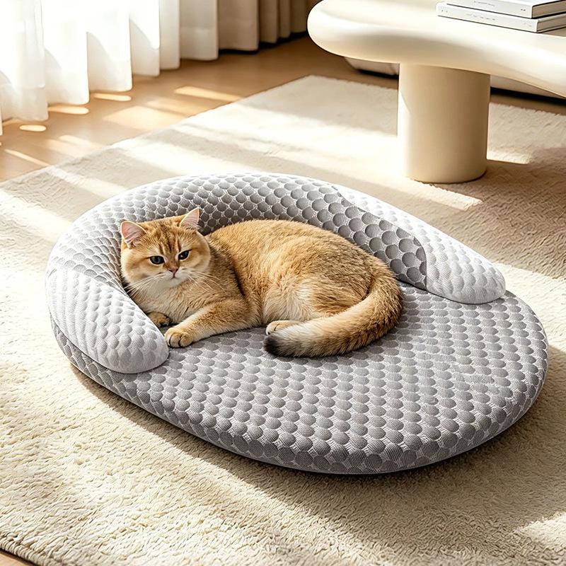 Removable Washable Cooling Ice Mat for Small/Medium Dogs & Cats, Pet Supplies, Dog/Cat House, Bed Mat