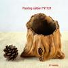 Creative Retro Cement-Look Tree Stump Succulent Planter
