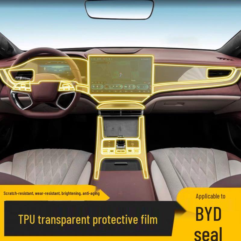 BYD Seal DM-i Model 24 Center Console TPU Screen Film