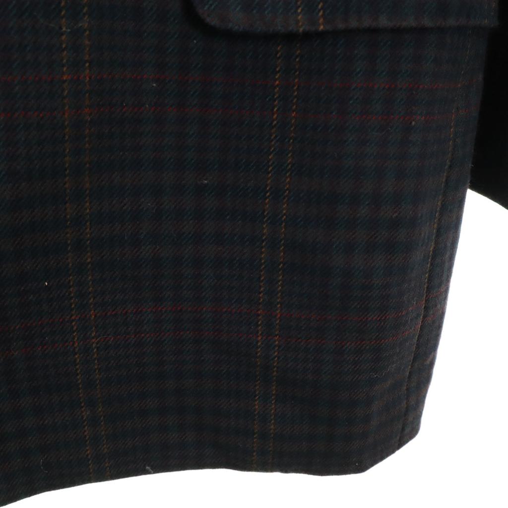 Burberrys 90er Jahre Old Check Muster doppelt geschnittene Jacke BE5 Navy System Herren Gebraucht