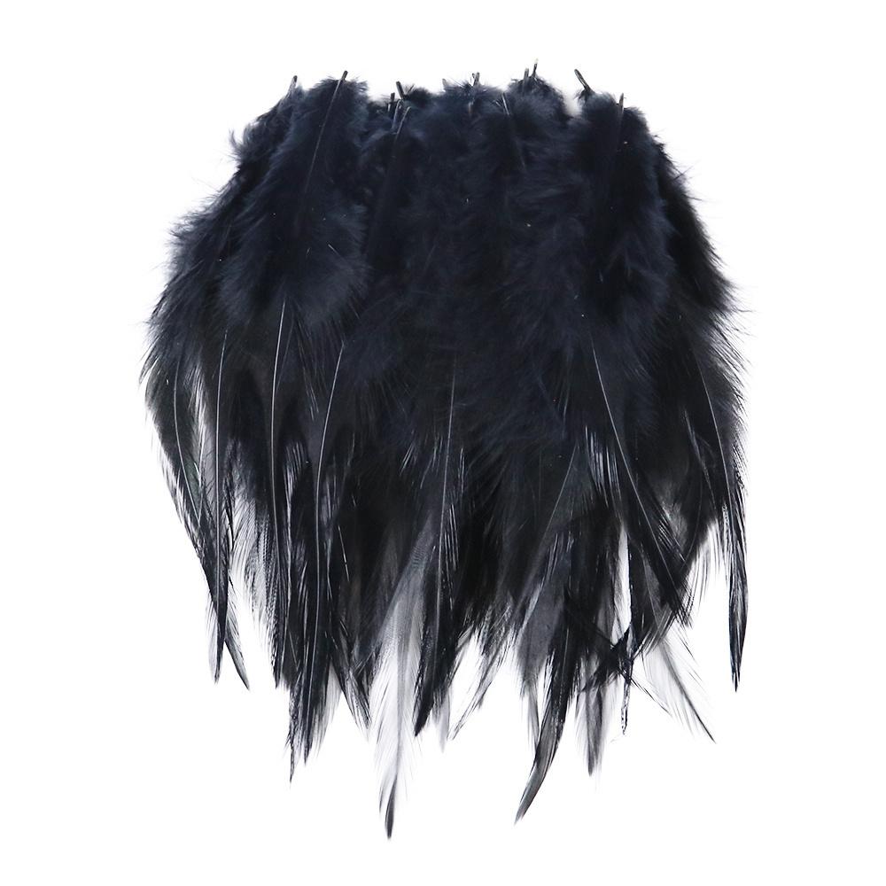 50Pcs Fluffy Natural Rooster Feathers Crafts DIY Accessories 8-15CM Chicken Feather Fly Tying Materials Sewing Decoration Plumes