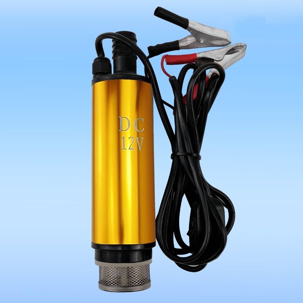 DC 12V/24V Diesel Pump Aluminum Alloy Shell Submersible Electric Oil Pump for DC 12/24V Car Truck