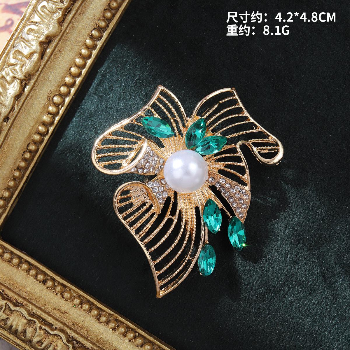 

Niche High-End сплав горный хрусталь брошь пальто корсаж жемчужная булавка модная одежда аксессуары