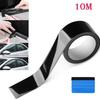 Car Vinyl Wrap Strip Tape Gloss Black Wrap Foil Kit Anti Scratch Window Door Protection Film Car Accessories 3/5cmX10M