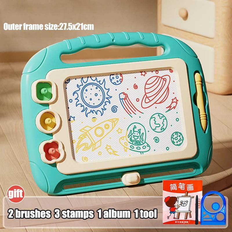 Non-Toxic Children Cartoon Drawing Board Baby Puzzle Magnetic Writing Board Toy Graffiti Magnetic Drawing Board Montessori Toy For Kids