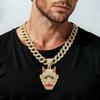 Hip Hop New Night Fork Monster Pendant Hip Hop Fashion Trendy Men's Necklace Accessories