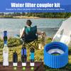 1/2/3/4/5/6 Sets Water Filter Coupling Kit Hiking Camping 28mm External Threaded Water