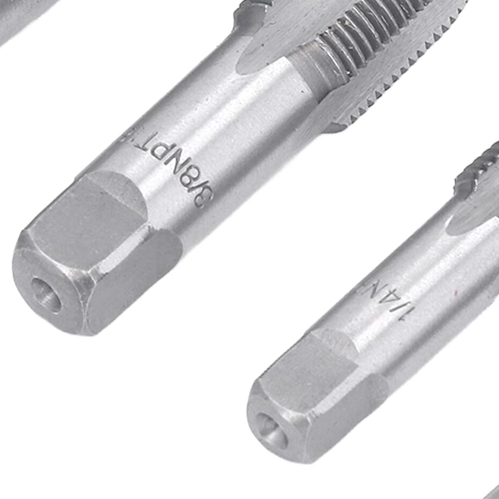 MoToNa 5-Piece Pipe Thread Repair NPT Tap Kit for Repairing Internal Pipe Threads (3/4", 1/2", 3/8", 1/4", 1/8")