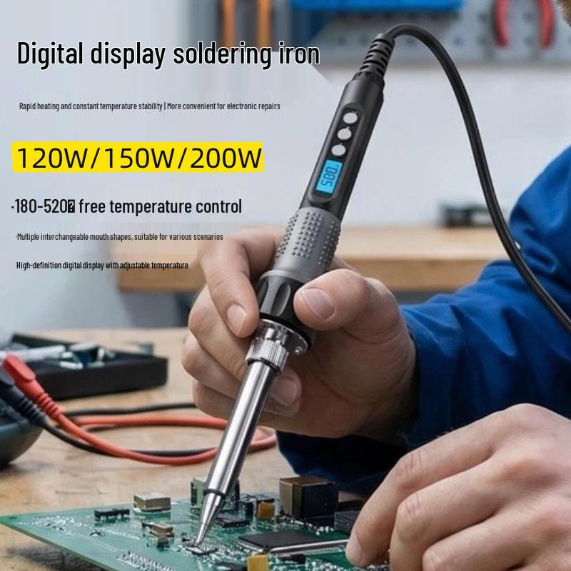 High-Power Digital Temperature Control Electric Soldering Iron for Household and Industrial Use