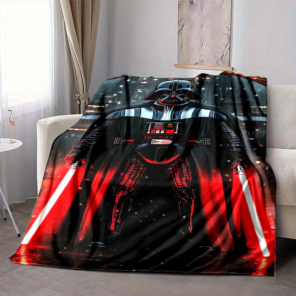 1Pc Dark Side Warrior Blanket Soft And Comfortable Casual Warm Camping Travel Christmas Halloween Xmas Gift M924199