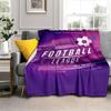 3d fotbal fotbal sportovní silueta vzor manta potah na rozkládací pohovku měkká deka kostkovaná měkká teplá flanel přehazovací deky ventilátory dárek