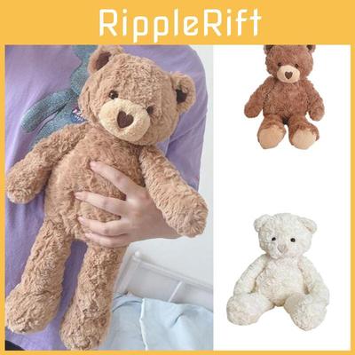 Adorable Heart-shaped Plush Teddy Bear Toy For Soothing Comfort 16.5" Tall, Long Furry Brown Fur