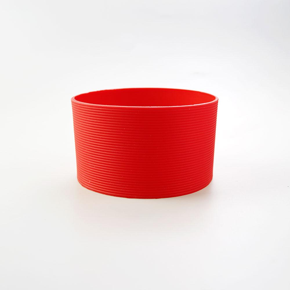 16 Colors 8.5CM Silicone Cup Cover Stripes Non-slip Heat For Glass Cup Sleeve 85MM Insulated Water Bottle Cup Sleeve