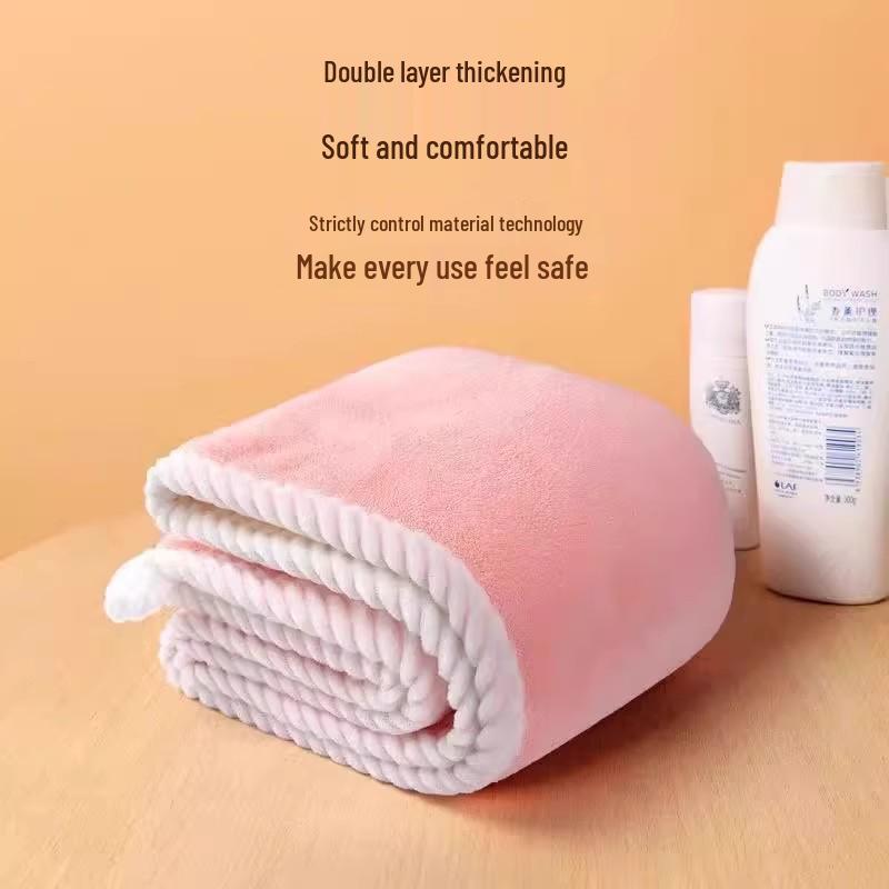 Women's Double-Layer Quick-Dry Hair Towel: Absorbent, Thick, and Stylish Bath Cap