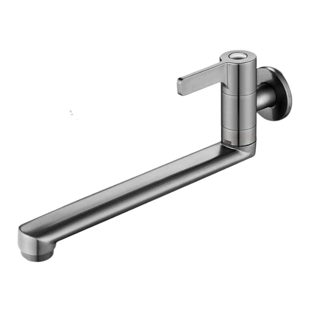 Extended Faucet Cold Kitchen Sink Faucet Kitchen Cleaning 304 Stainless Steel Cleaning Tap Easy Operation Flexible Rotation