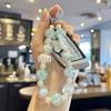 Beaded Ice-Cracked Butterfly Pendant: Phone, Car, and Bag Keychain Gift