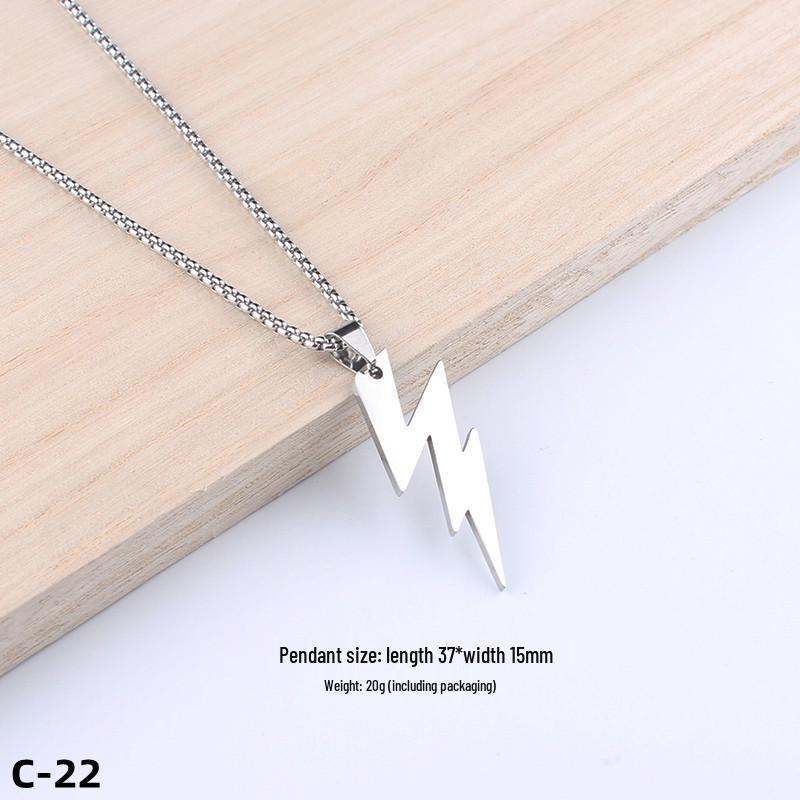 Colier Unisex cu Pandantiv Cruce Stil Hip-Hop - Accesoriu Bijuterie din Oțel Inoxidabil