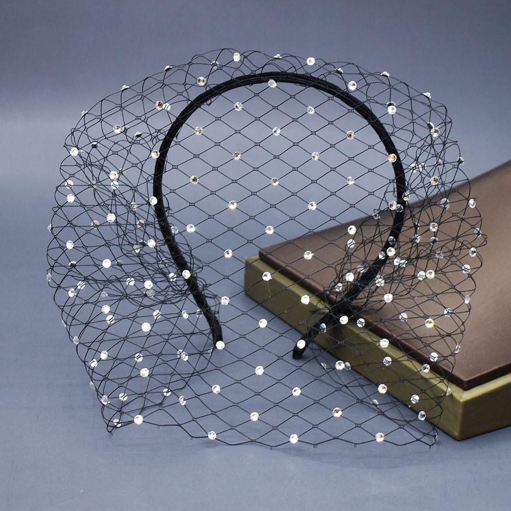 Fashion Headband Mesh With Rhinestone Decoration For Party And Dance Up Dress