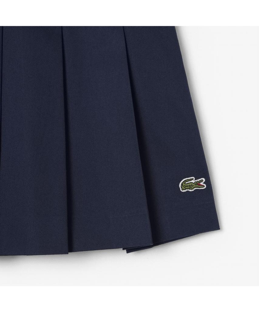 LACOSTE Women'S Cotton Gabardine Pleated Mini Skirt Jf8001-55N 166