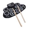 9 Pads Electronic Drum Set Rechargeable Built in Speaker Portable Foldable Electronic Practice Drum
