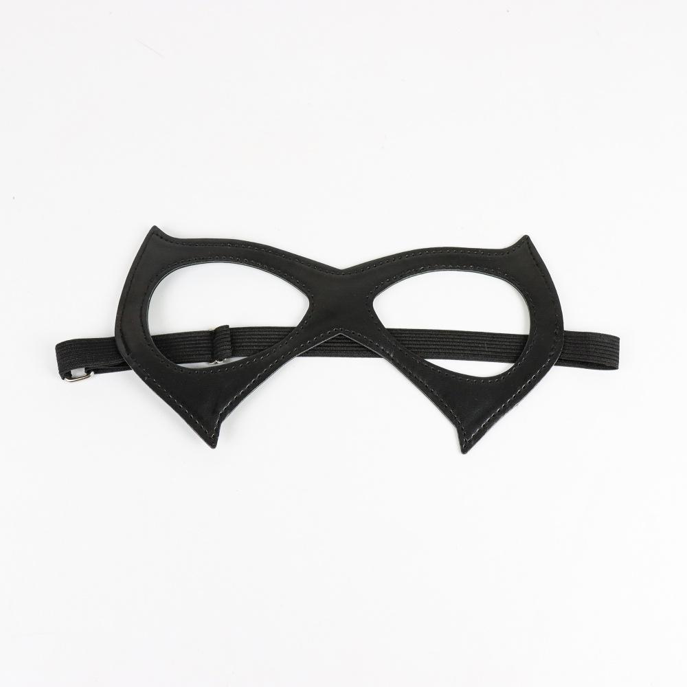 Catwoman Mask Masquerade, Face Cat Kitten Leather Mask for Women Women Girls Cosplay Mask for Halloween Carnival Party