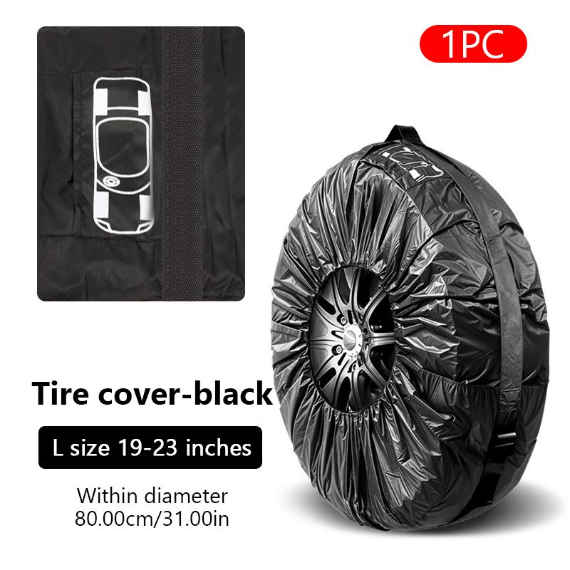 SEAMETAL 1pc 16-23 Inch Universal Car Spare Tire Cover Garage Protective Cover Waterproof Oxford Tire Protection