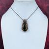 Green fire labradorite pendant copper wire wrapped pendant handmade designer pendant gemstone copper jewelry gifts for him wire wrap jewelry